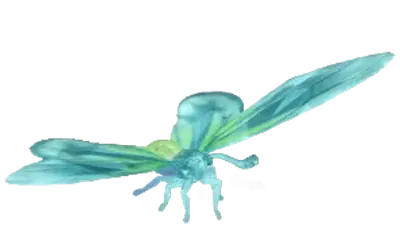 Mariposa alas de pájaro de cristal nevado