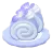 Rollito de nube azul