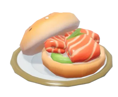 Bagel de pescado ahumado