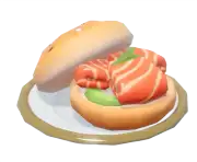 Bagel de pescado ahumado