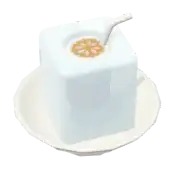Latte en cubo de hielo