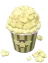 Balde de palomitas de maíz saladas