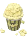 Balde de palomitas de maíz saladas