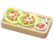 Taco de lechuga romana