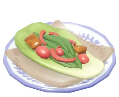 Taco de lechuga silvestre