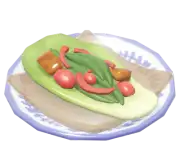 Taco de lechuga silvestre