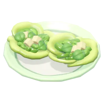 Taco de lechuga con helecho águila silvestre