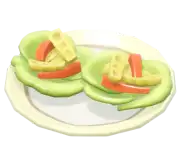 Taco de lechuga con ajo mostaza silvestre