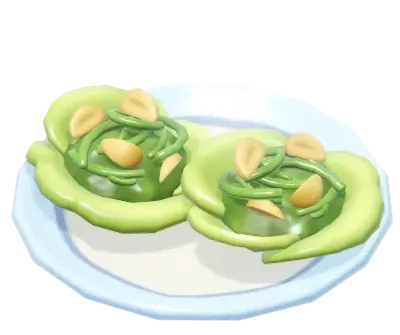 Taco de lechuga con bardana silvestre
