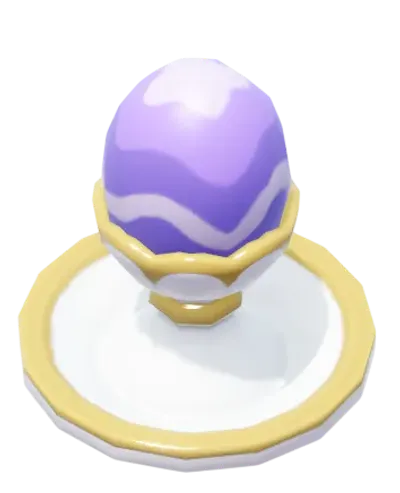 Huevo de Pascua con vetas moradas