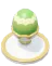 Huevo de Pascua con vetas verdes