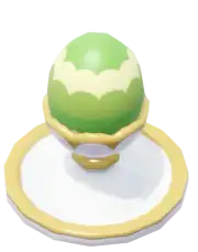 Huevo de Pascua con vetas verdes