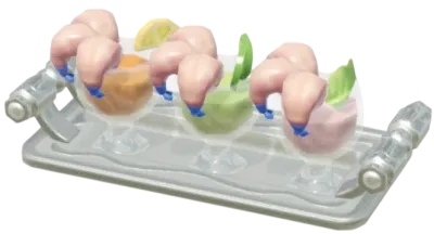 Plato frío de cigalas azules