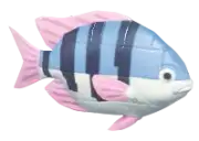 Pez payaso de bloques azul