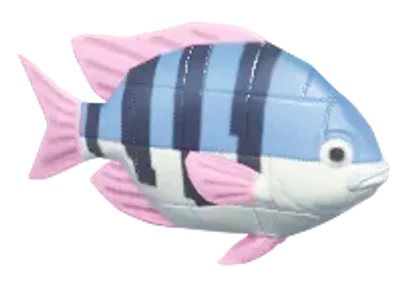 Pez payaso de bloques azul