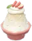 Granizado de manzana en cuenco de bloques