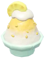 Granizado de piña en cuenco de bloques