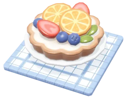 Tarta aromática hierba luisa de frutas