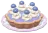 Tarta aromática hierba luisa de arándano
