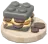 Hamburguesa de trufa negra con carne de bloques