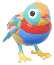 Gorrioncito multicolor de bloques