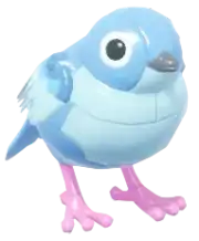 Gorrioncito azul de bloques