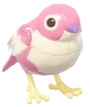 Gorrioncito rosado de bloques