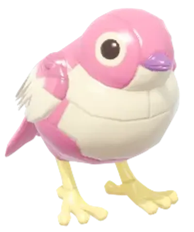 Gorrioncito rosado de bloques
